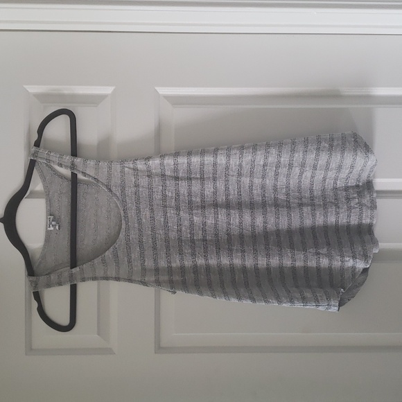 Splendid Grey and Silver stripe scoop tank - Picture 1 of 3